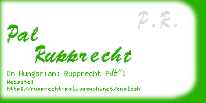 pal rupprecht business card